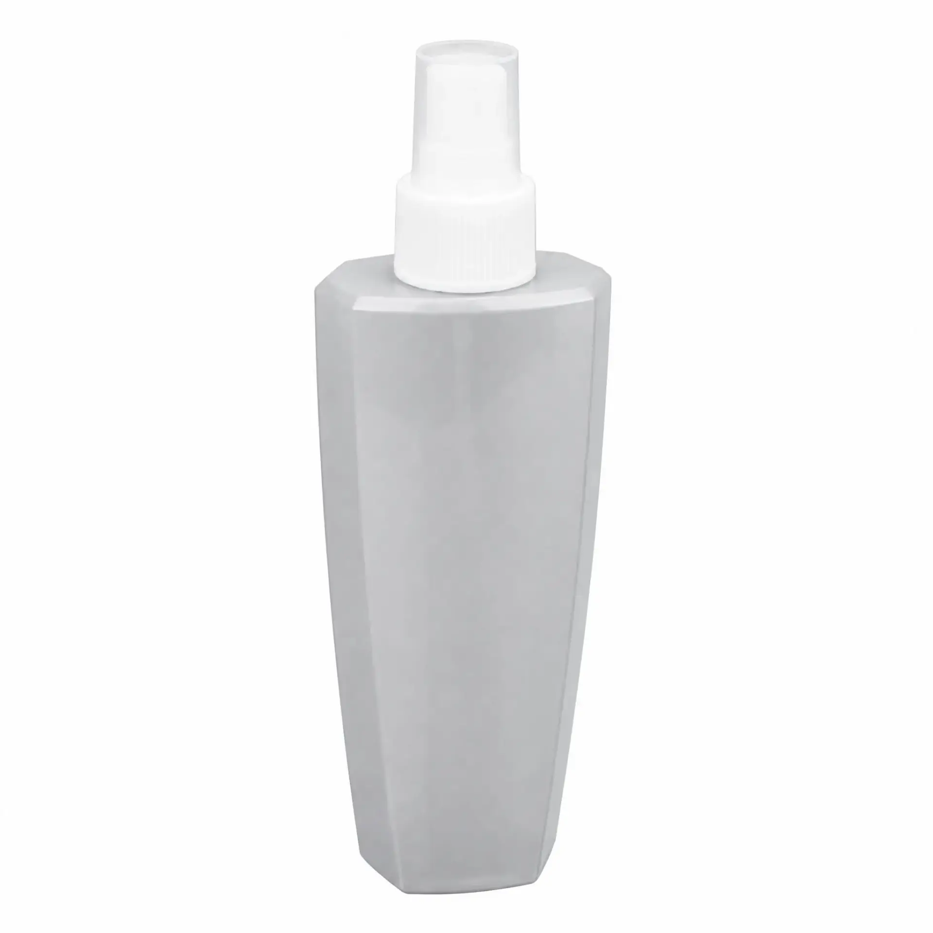 160ml gray petg irregular spray bottle front view wholesale plastic bottle manufacturer custom OEM