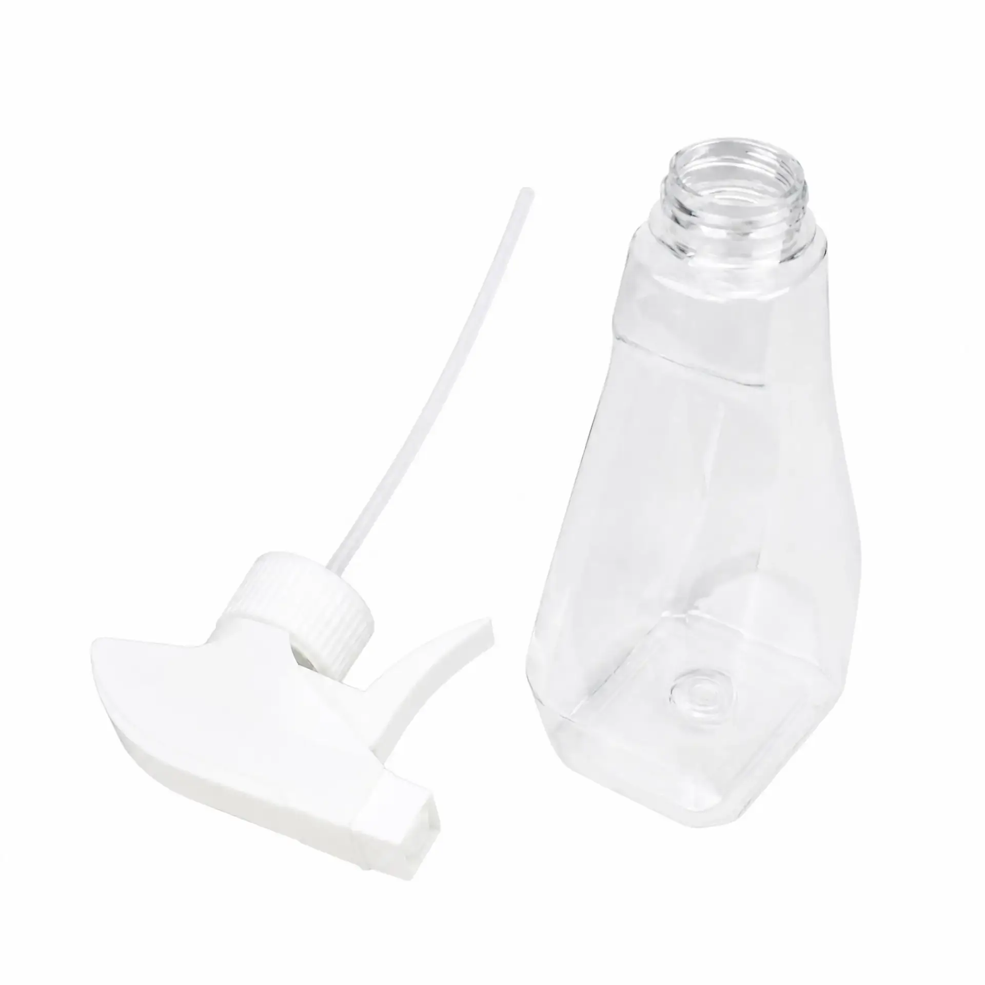 250ml clear pet spray bottle disassembled parts wholesale plastic bottle manufacturer custom OEM