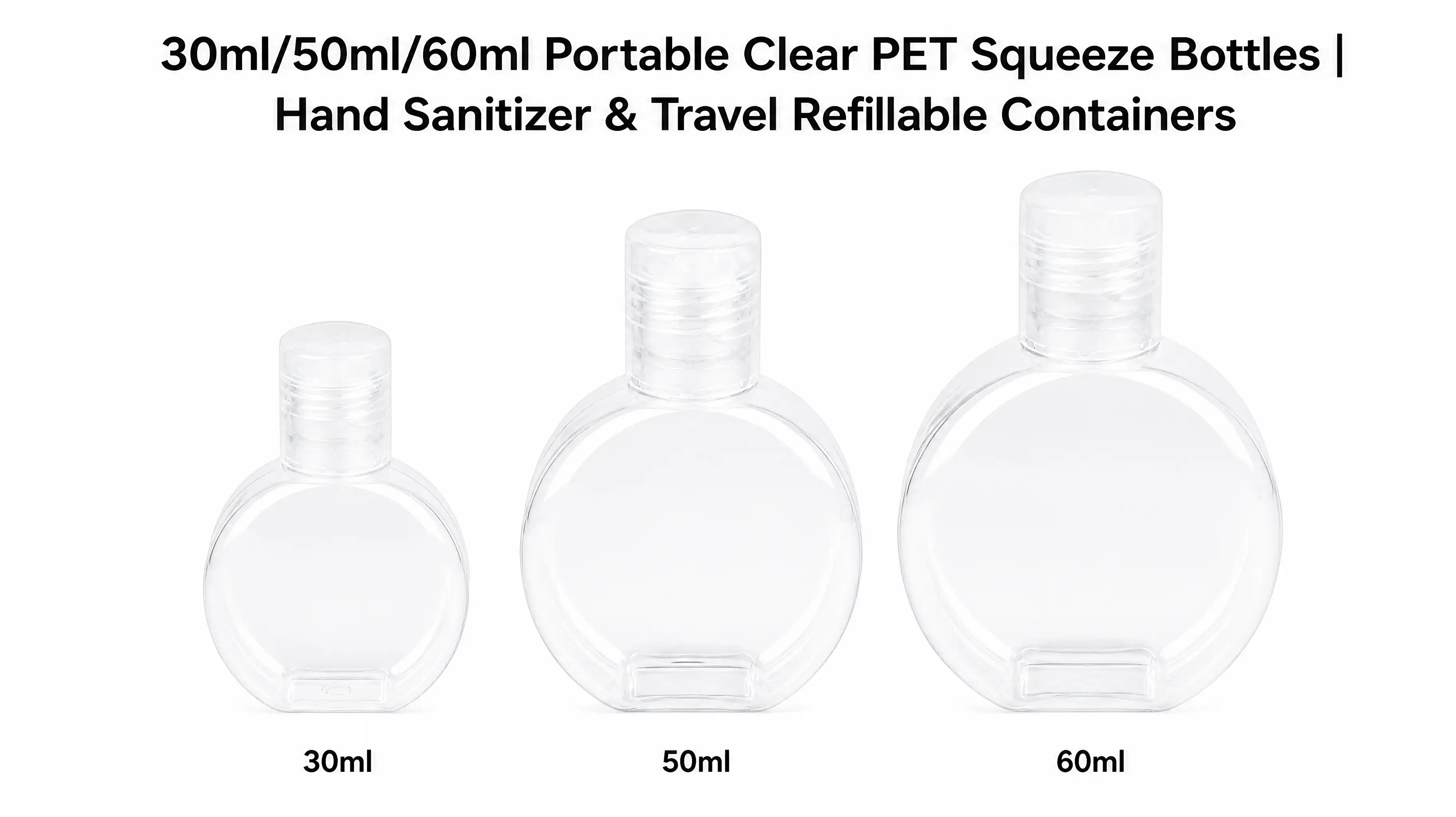 30ml Clear PET Bottle Pocket Sized Lightweight Travel Ready Feature wholesale manufacturer