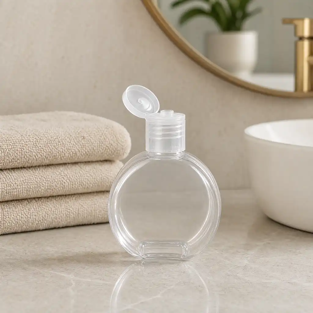 30ml clear pet hand sanitizer bottle outdoor travel backpack scenario wholesale plastic bottle manufacturer custom OEM