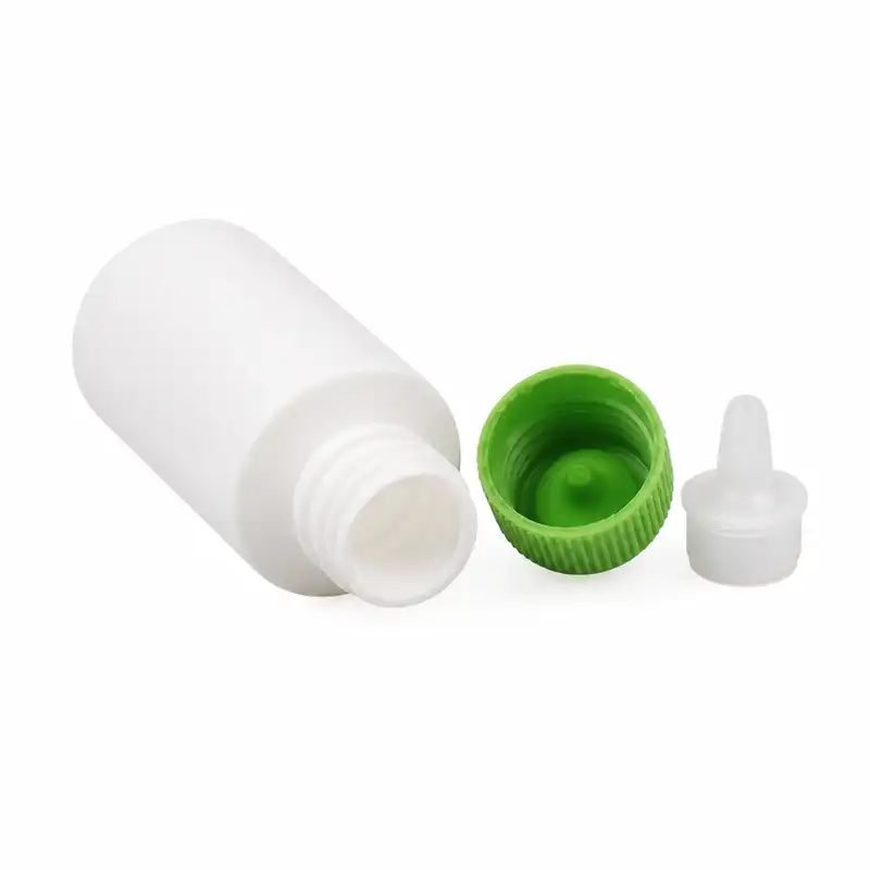 30ml pe eye dropper bottle components green cap nozzle display wholesale plastic bottle manufacturer custom OEM