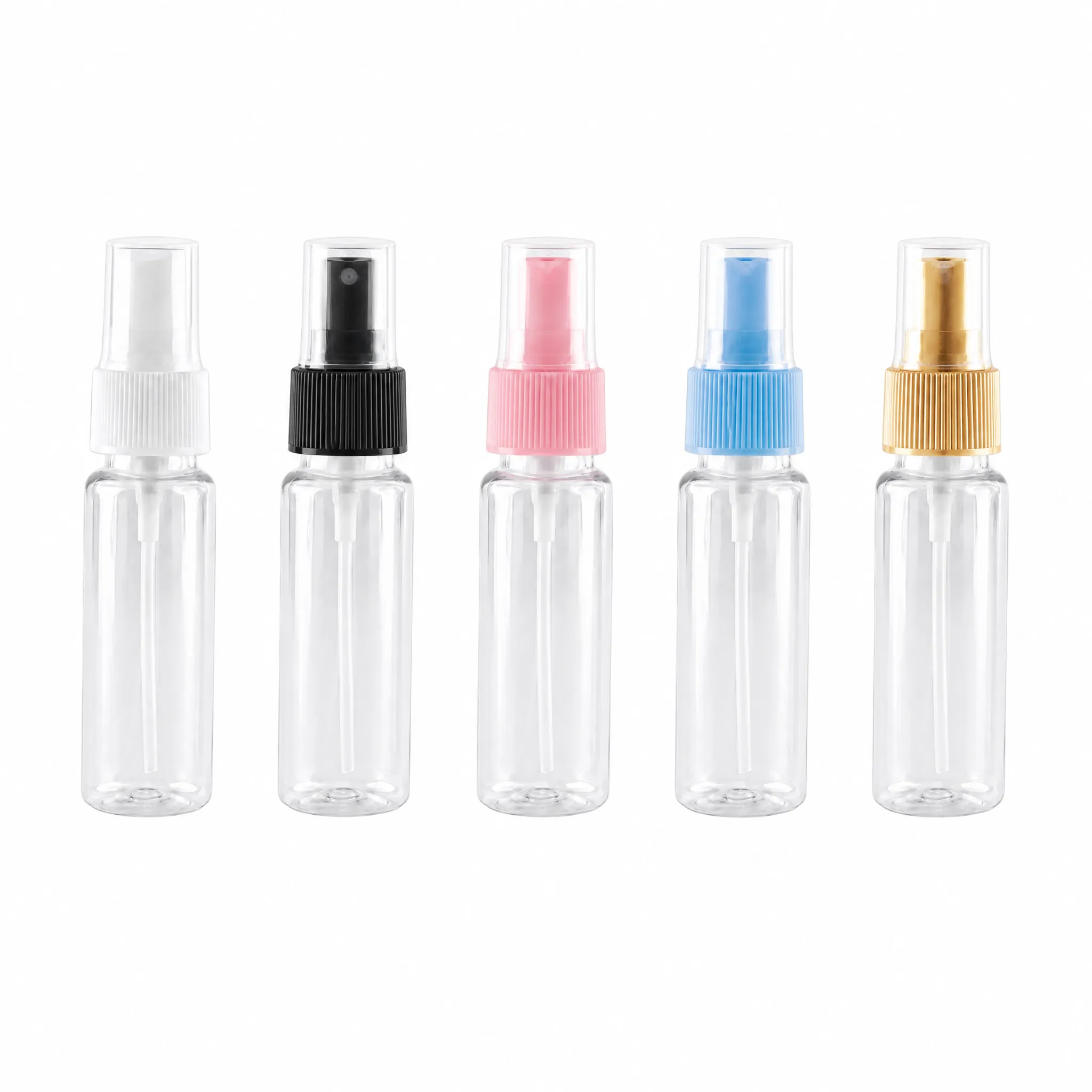 30ml spray bottles with multi color spray nozzles wholesale plastic bottle manufacturer custom OEM