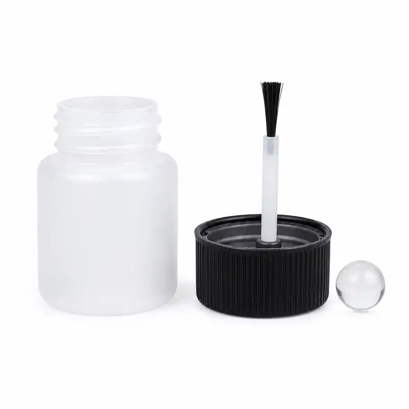30ml three piece touch up paint glue brush bottle accessory set wholesale plastic bottle manufacturer custom OEM