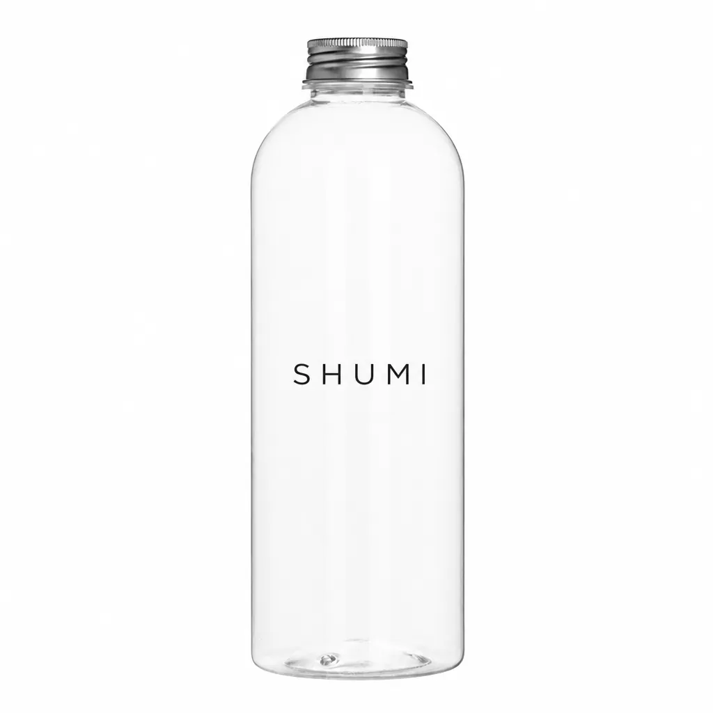 500ml food grade clear biodegradable PLA wide mouth round bottle with aluminum cap