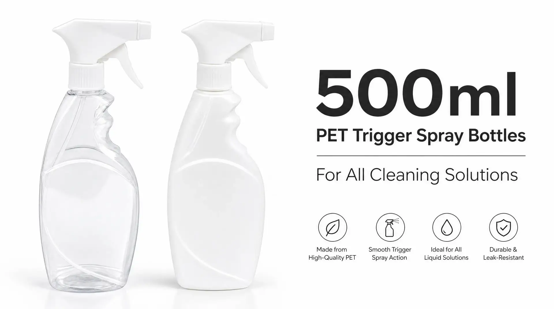 500ml pet spray bottle main banner wholesale manufacturer
