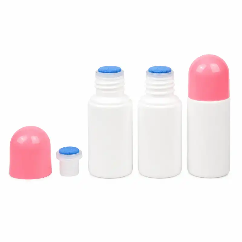 Assembled 50ml HDPE Sponge Tip Bottles with Removable Dome Caps