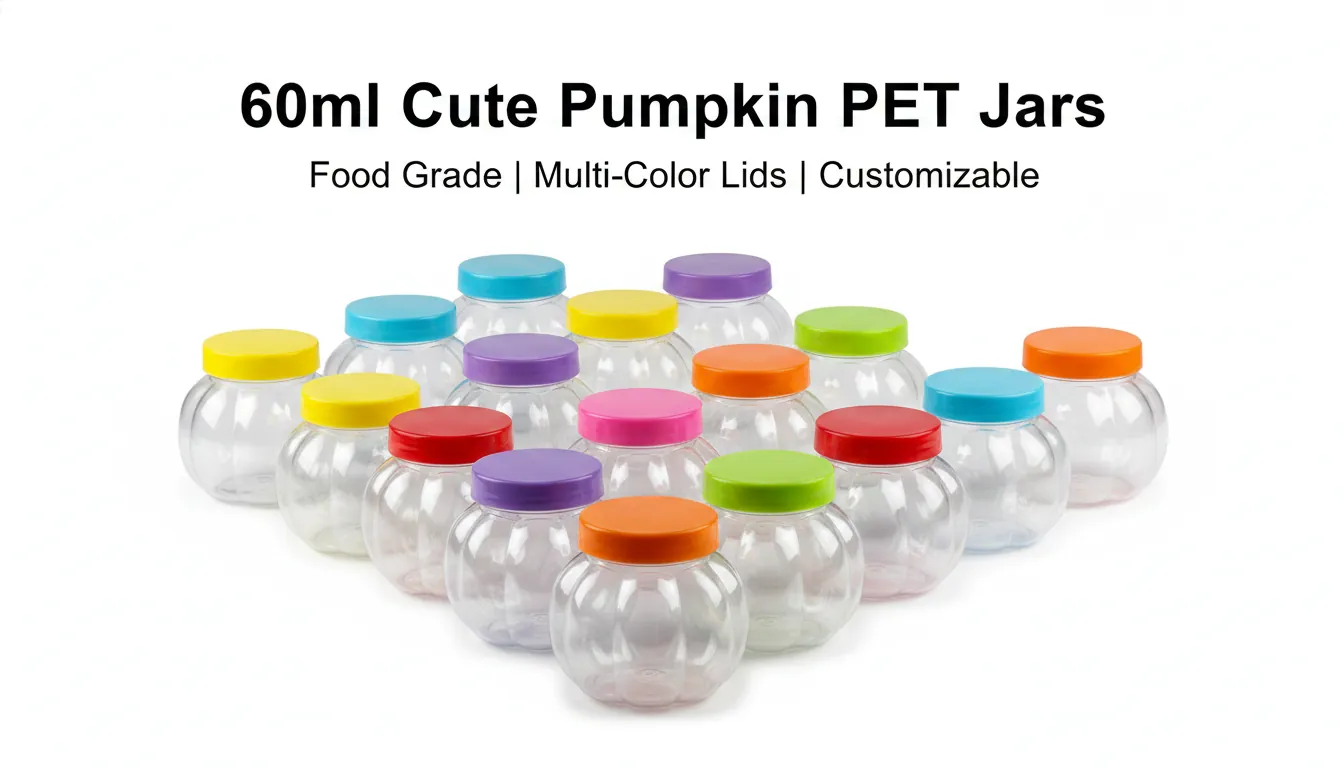 60ml pumpkin pet jar e commerce banner wholesale manufacturer
