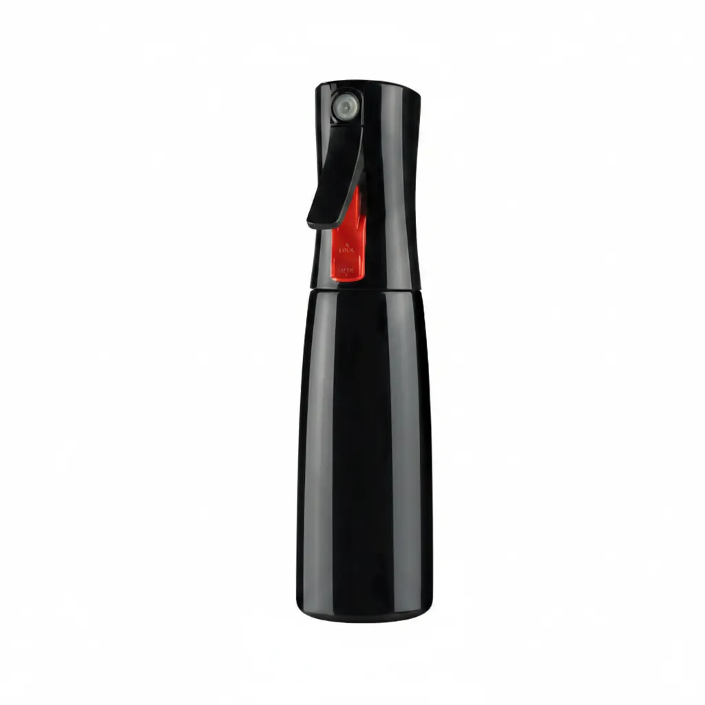 80ml 100ml 180ml continuous fine mist spray bottle black wholesale plastic bottle manufacturer custom OEM