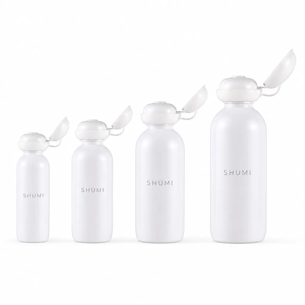 100ml 200ml 300ml 500ml white boston round plastic bottle size comparison