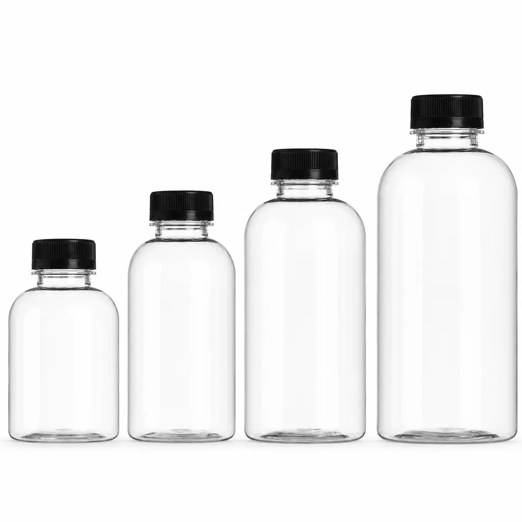 250ml 350ml 500ml 750ml different capacity biodegradable PLA chubby bottles