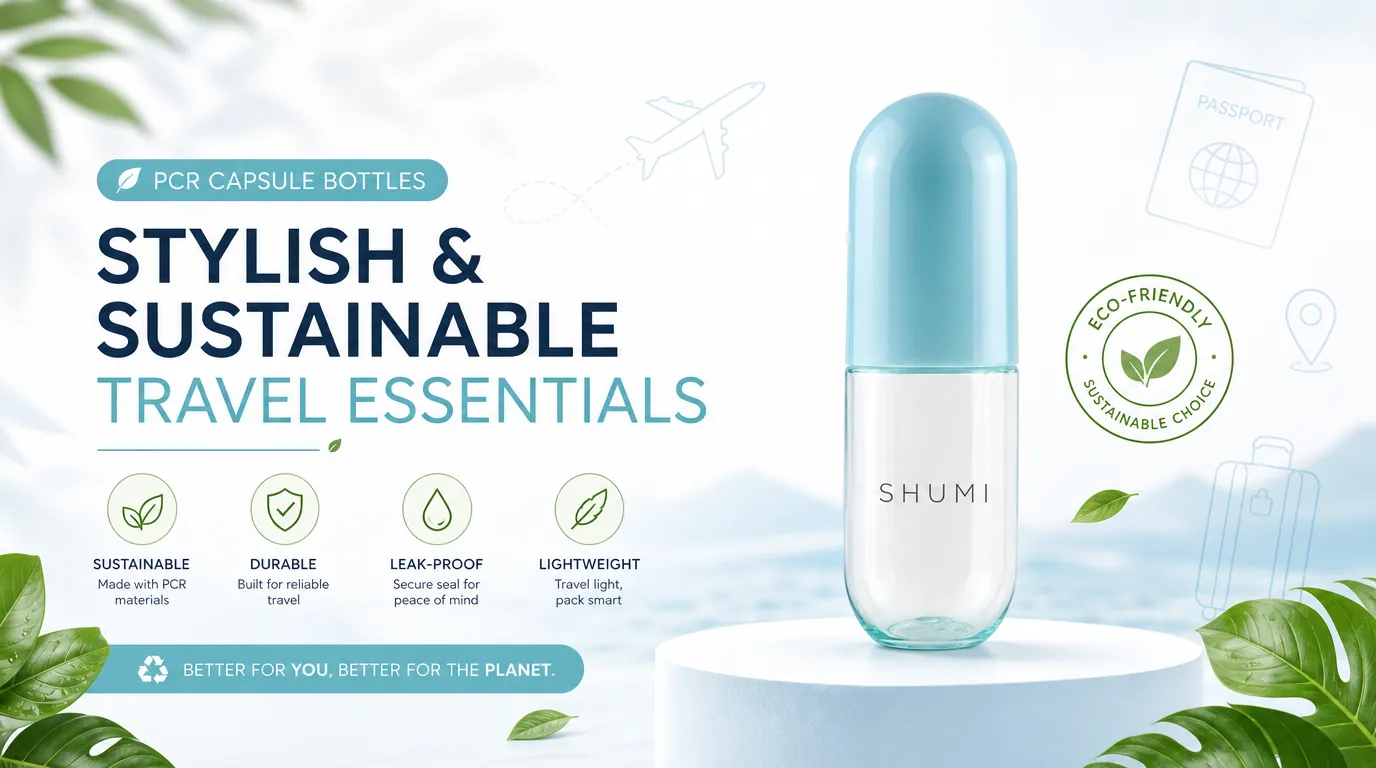 pcr capsule travel bottles travel essentials banner wholesale manufacturer