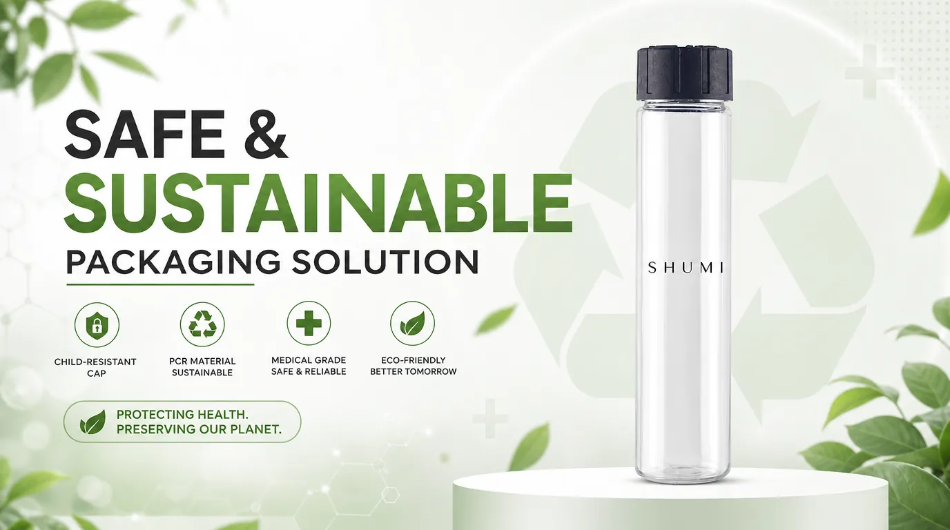 pcr child resistant bottles eco safe banner wholesale manufacturer