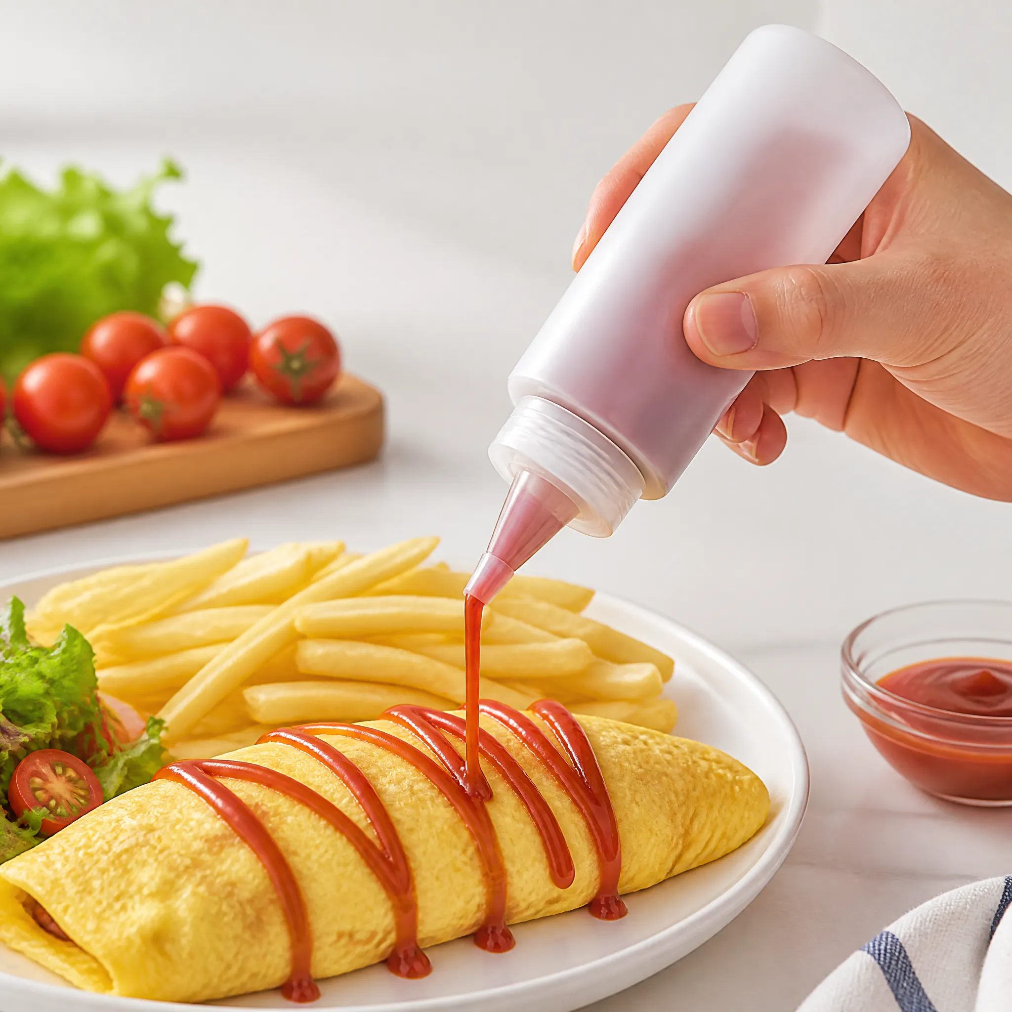 pe squeeze bottle for kitchen sauce dispensing wholesale plastic bottle manufacturer custom OEM