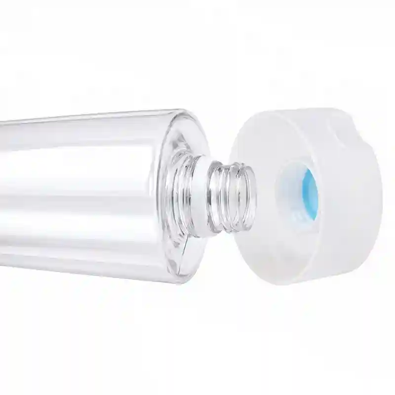 pet juice bottle flip top cap leak resistant neck detail food grade plastic main 04 wholesale plastic bottle manufacturer custom OEM