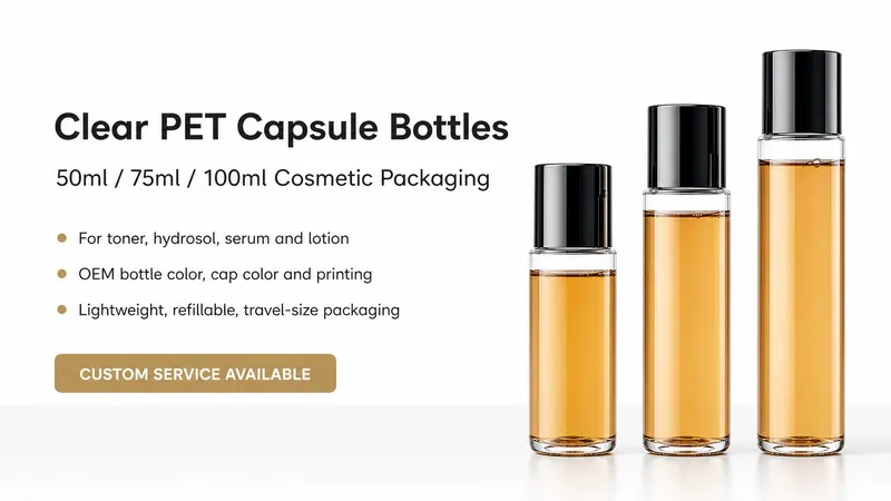 pet transparent capsule bottle cosmetic packaging alibaba detail banner wholesale manufacturer