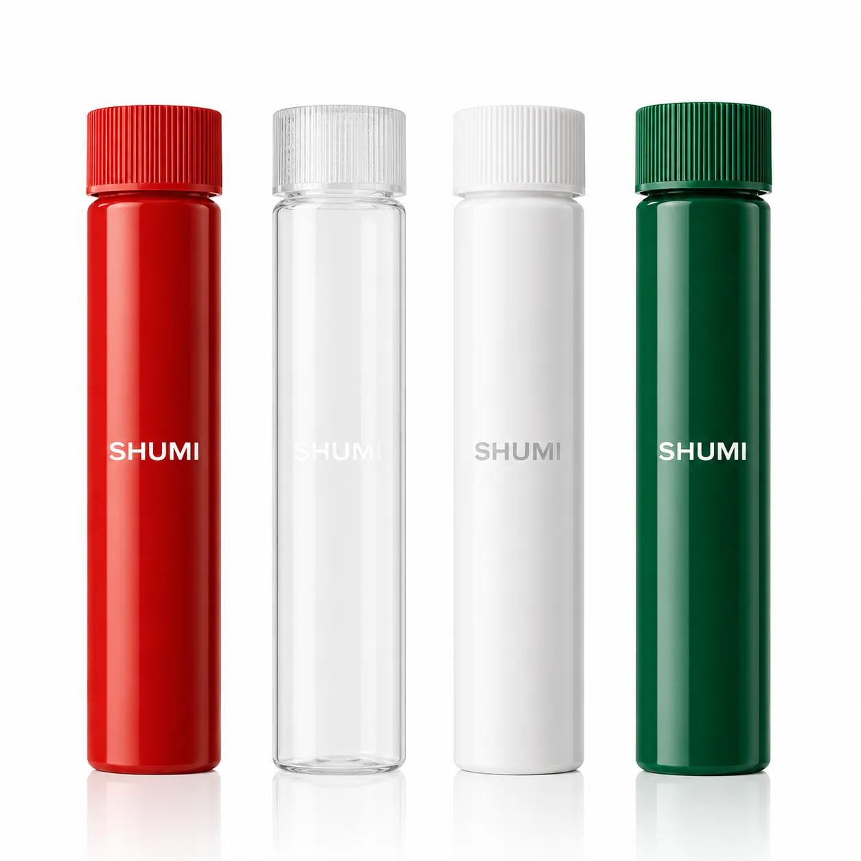 red clear white green biodegradable pla oral liquid bottle for packaging