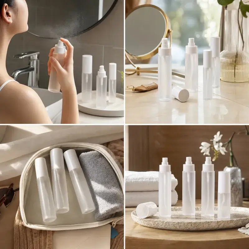 travel spa skincare lotion pump bottle scene grid 02 wholesale plastic bottle manufacturer custom OEM